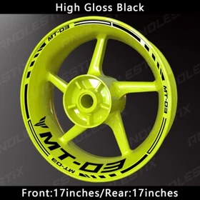 Reflective Motorcycle Wheel Sticker Rim Tape Decals Fits For YAMAHA MT03