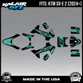Graphics Kit for KTM Electric Mini SXE2 (2024+) Lethal - TEAL