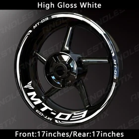 Reflective Motorcycle Wheel Sticker Rim Tape Decals Fits For YAMAHA MT03