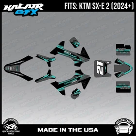 Graphics Kit for KTM Electric Mini SXE2 (2024+) OG Crew Series - Teal