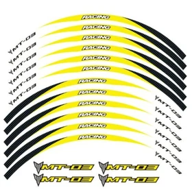 Motorcycle Rim Stripes Wheel Decals Tape Stickers For YAMAHA MT-03 MT03