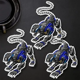 Yamaha MT-07 2021-2024 Panther Stickers - Set of 3 Kiss-Cut Motorcycle Decals