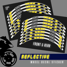 Retroreflective Red Tone Strip Sticker SH19 For Kawasaki VULCAN S650 EN650 15-20