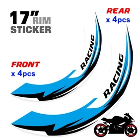 For Yamaha FZ09 MT-09 18-24 23 22 Wheel Inner Rim Stickers 17 inch S06W Yellow