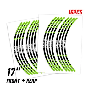 Red STRIPE2 17 inch Edge Rim Sticker For Yamaha FJ09 MT-09 Tracer 18 19 20