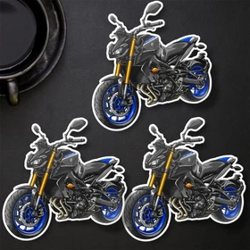Yamaha MT-09 2017-2020 Stickers - Set of 3 Kiss-Cut Motorcycle Decals