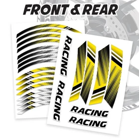 AX2 17'' Rim Wheel Stickers Decal Graphic Kit For Yamaha FZ07 MT-07 18-21 20 19