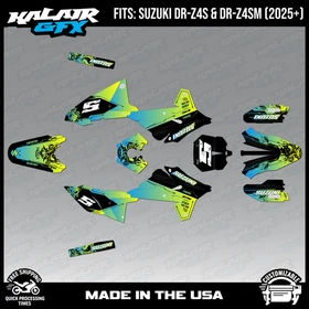 Graphics Kit for Suzuki DR-Z4S DR-Z4SM DRZ4SM 2025 2026 Night-GREEN