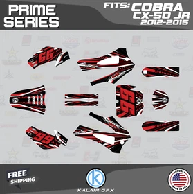Graphics Kit for Cobra CX50 JR (2012-2015) Prime Series - Red