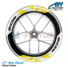 S09 17'' Rim Sticker Strip Tapes Vinyl Decal For Yamaha FZ8 FZ09 MT01 MT07