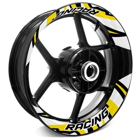 Yellow Inner Decal Wheel Rim Stickers S17W For Yamaha MT09 18 19 20 21