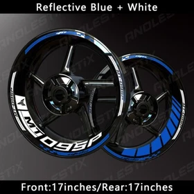 Reflective Motorcycle Wheel Sticker Rim Tape Decals Fits For YAMAHA MT09SP