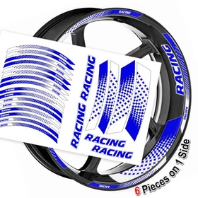 Yellow Vinyl Rim Stickers Motorcycle GP07 For Yamaha MT09 FZ6 FZ6R YZF R7