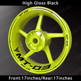 Reflective Motorcycle Wheel Sticker Rim Tape Decals Fits For YAMAHA MT03