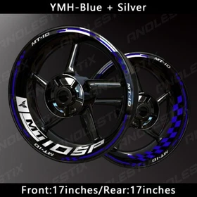 Reflective Motorcycle Wheel Sticker Rim Tape Decals Fits For YAMAHA MT10SP