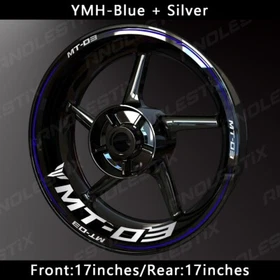 Reflective Motorcycle Wheel Sticker Rim Tape Decals Fits For YAMAHA MT03