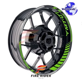 Green Wheel Rim Sticker Model Kit For Yamaha 17 inch Wheel Motorcycles