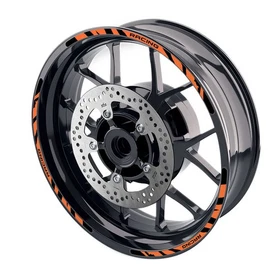 Orange WILD2 Wheel Sticker 17 inch Rim For Ducati Diavel Carbon 15 16 17 18 19