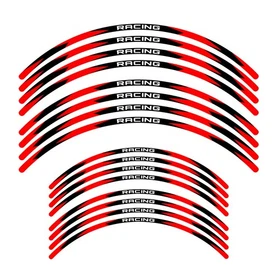 For SUZUKI RMZ 450 05-23 22 21 20 Wheel Stickers Rim 21" 19" Dirt Bike R01B Red