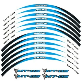 Motorcycle stripes Wheel Hub Rim Strip Sticker Decal For YAMAHA MT-03 MT03