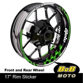 AA01 17" Wheel Rim Stickers White Stripes Tape For Honda CBR650R 19-20 19 20