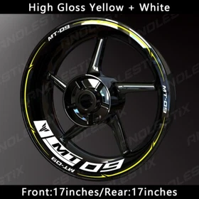 Reflective Motorcycle Wheel Sticker Rim Tape Decals Fits For YAMAHA MT09