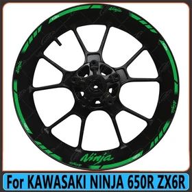 For KAWASAKI NINJA 650R ZX6R Wheel Hub Rim Decorative Decal Reflective Sticker