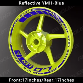 Reflective Motorcycle Wheel Sticker Rim Tape Decals Fits  For YAMAHA MT07