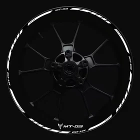 For Yamaha MT-03 MT03 17 in Wheel Hub Rim Decorative Decal Reflective Sticker
