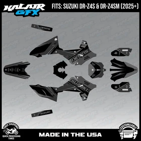 Graphics Kit for Suzuki DR-Z4S DR-Z4SM DRZ4SM 2025 2026 Icon-SMOKE