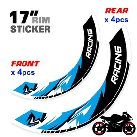 For Yamaha MT09 18-24 23 22 21 20 Wheel Inner Rim Stickers 17 inch S10B Red