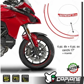 Adhesives Rims Motorcycle Wheels DUCATI Multistrada 1260s 17 " Inches