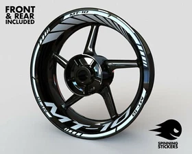 Wheel Stickers for Yamaha MT-10 MT10 Rim Tape Motorcycle Decals Graphics 17"