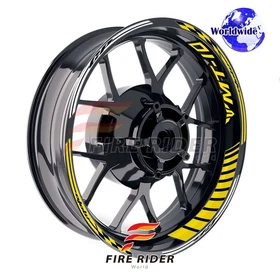 Yellow Wheel Rim Sticker Model Kit For Yamaha 17 inch Wheel Motorcycles