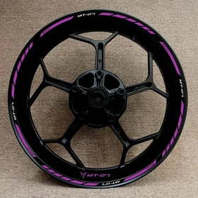MT-07 Motorcycle Wheel Decal 17'' Rim Sticker Wheels Sticker For Yamaha MT07