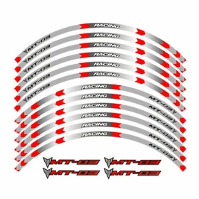 MOTORCYCLE RIM "17 STRIPES WHEEL DECALS TAPE STICKERS FOR YAMAHA MT03 MT-03