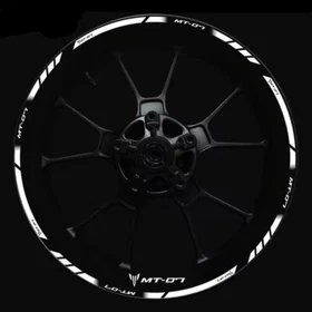 For YAMAHA MT-07 MT07 17 Inch Front And Rear Wheel Hubs Rim Reflective Stickers