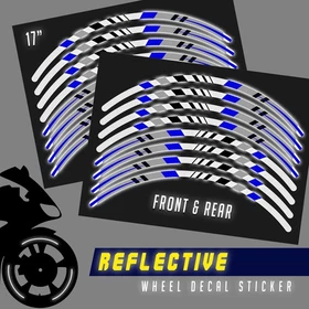 SH20 Yellow Reflective Wheel Sticker Tape For Ducati DIAVEL 1260 S 19-21 20