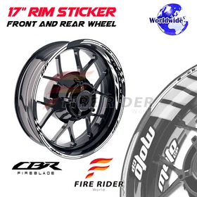 Inner Rim Stickers Decals 17 inch AA02 Pack For Honda CBR1000RR 2019-2021 20 21