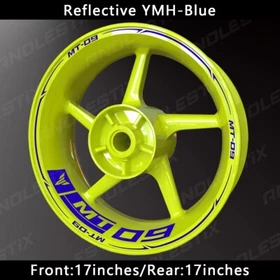 Reflective Motorcycle Wheel Sticker Rim Tape Decals Fits For YAMAHA MT09