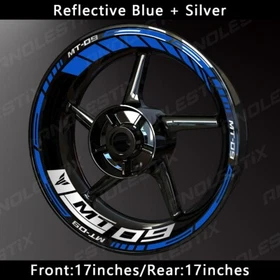 Reflective Motorcycle Wheel Sticker Rim Tape Decals Fits For YAMAHA MT09