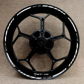 For YAMAHA MT10 MT-10 17 inch Wheel Hub Rim Decorative Decal Reflective Sticker