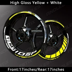 Reflective Motorcycle Wheel Sticker Rim Tape Decals Fits For YAMAHA MT10SP