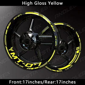 Reflective Motorcycle Wheel Sticker Rim Tape Decals Fits For YAMAHA MT07