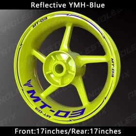 Reflective Motorcycle Wheel Sticker Rim Tape Decals Fits For YAMAHA MT03
