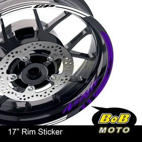 YELLOW AA01 17" Wheel Rim Decals Sticker For Kawasaki NINJA 1000 Z1000 SX 11-19