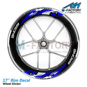 S10 17'' Rim Sticker Strip Tapes Vinyl Decal For Yamaha FJ09 FJR1300 FZ6R FZ07