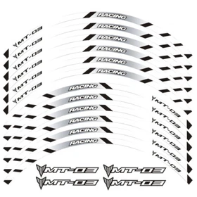 17`` CUSTOM RIM STRIPES WHEEL DECAL TAPE STICKER For Yamaha MT-03 2018-2021 MT03