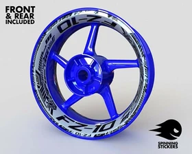 Wheel Stickers for Yamaha FZ10 FZ-10 Rim Tape Motorcycle Decals Graphics 17"
