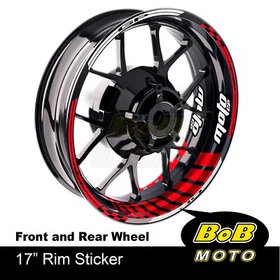 Orange A2 17" Wheel Rim Stickers Stripes For Kawasaki NINJA 650R 06-21 18 19 20